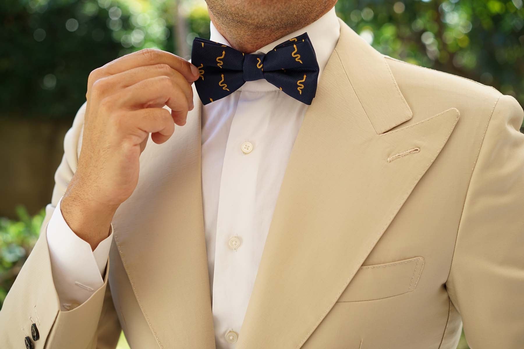 Yellow Snake Bow Tie