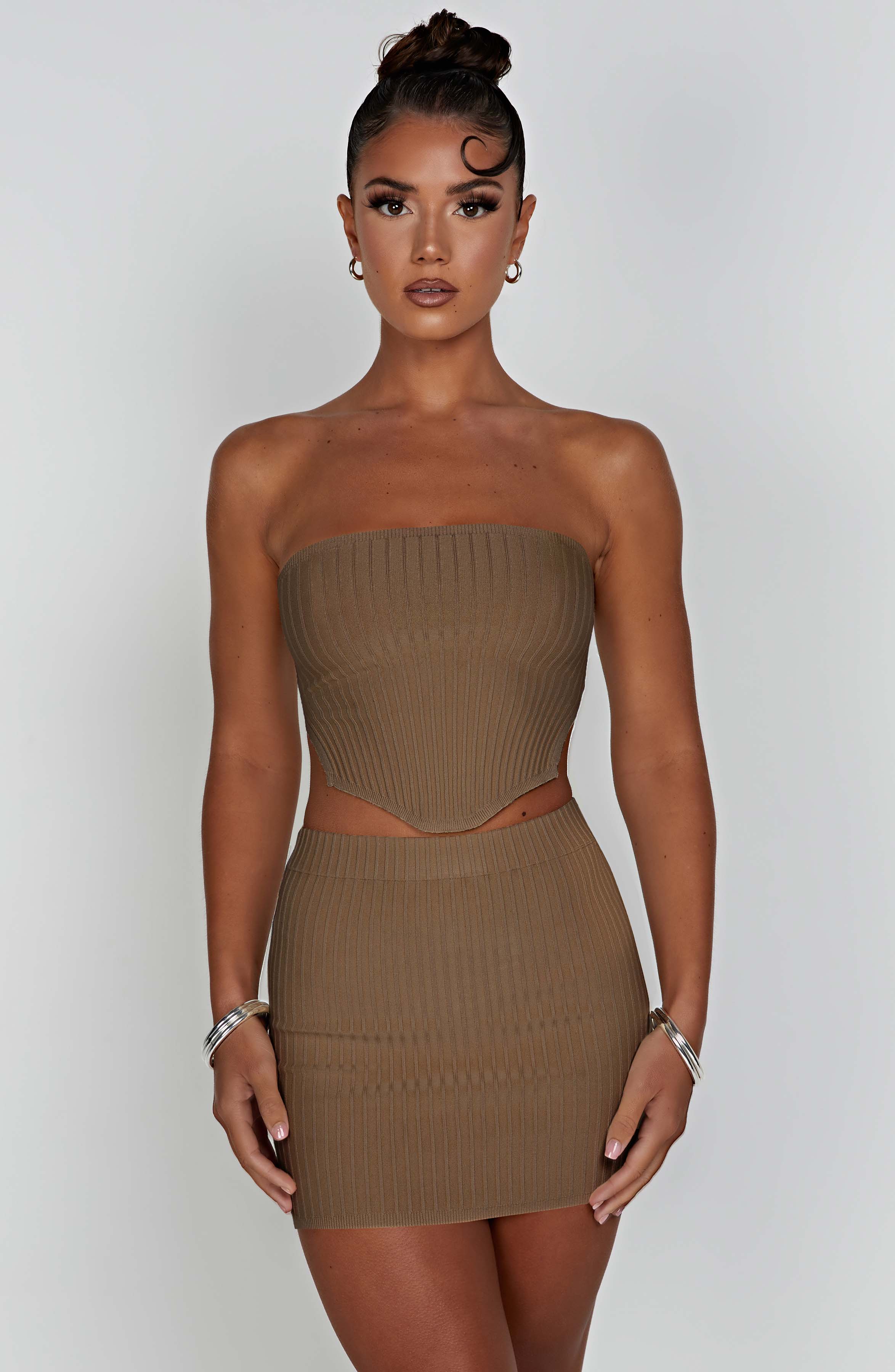 Jaz Mini Skirt - Mocha