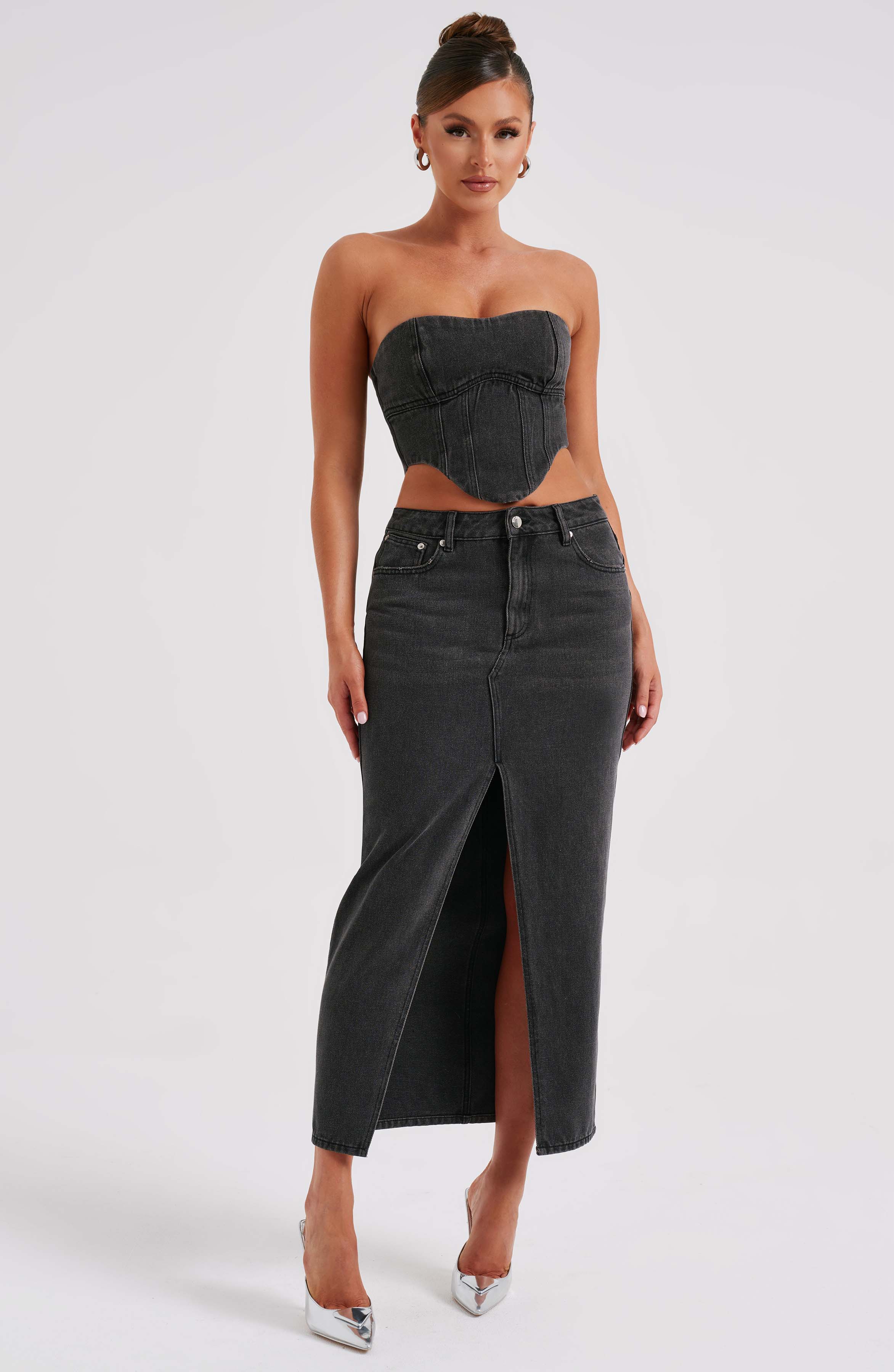 Flor Maxi Skirt - Black