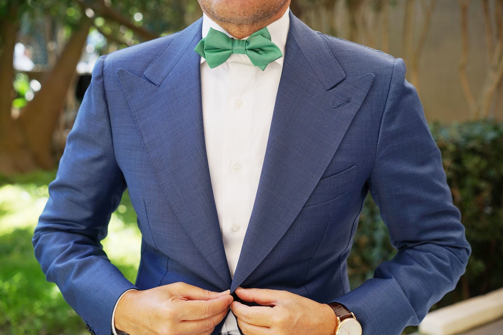 Brazilian Green Diamond Bow Tie