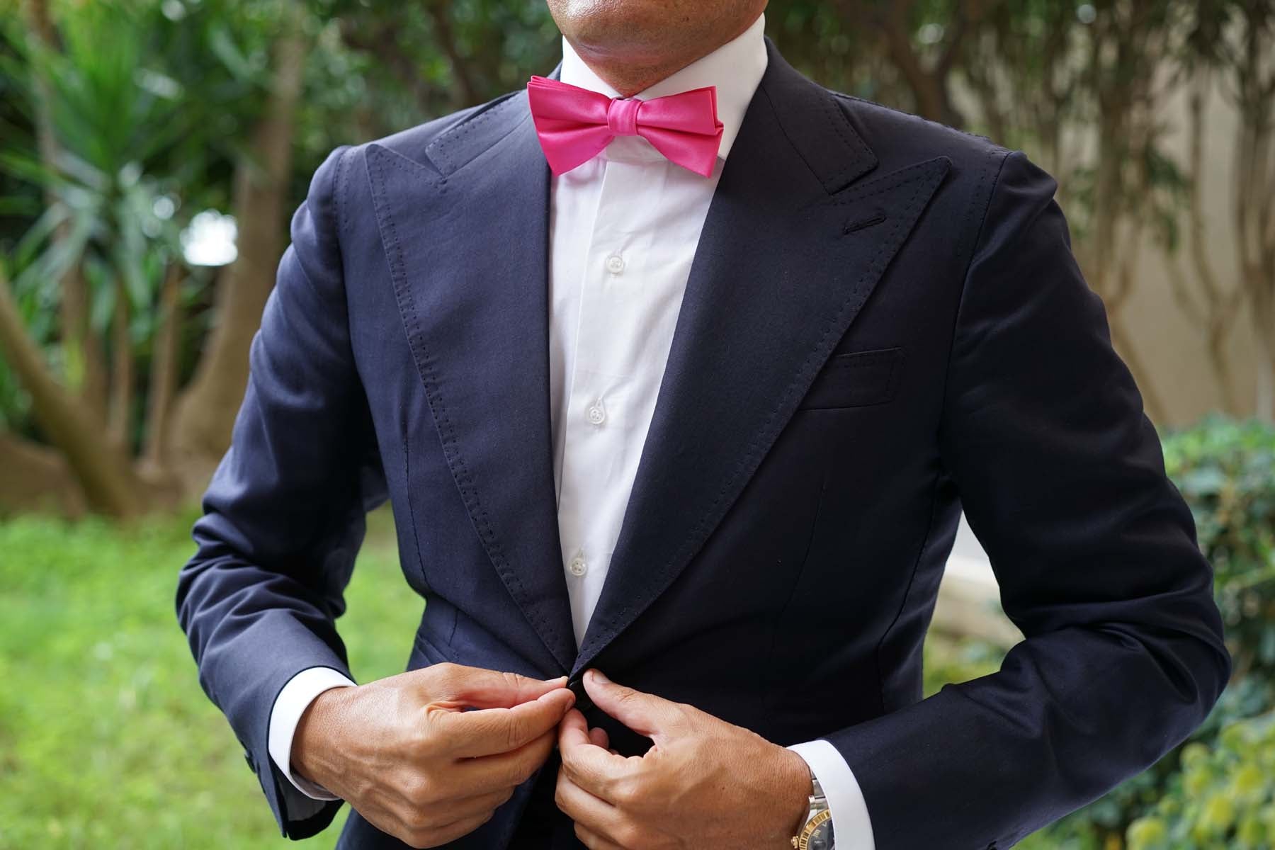 Hot Pink Bow Tie