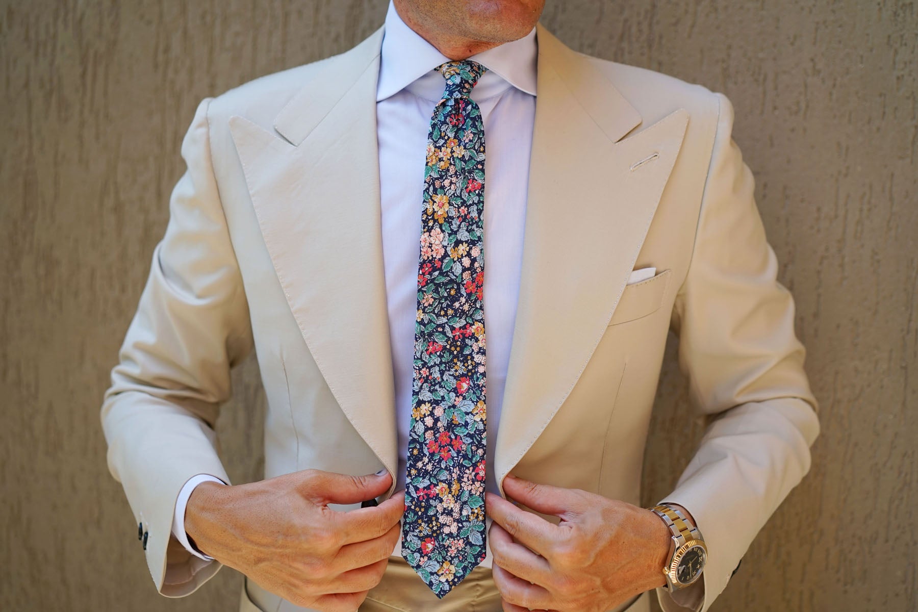 Stura Di Lanzo Floral Skinny Tie