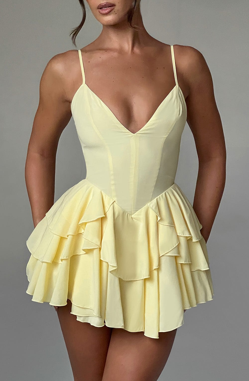 Veena Playsuit - Lemon