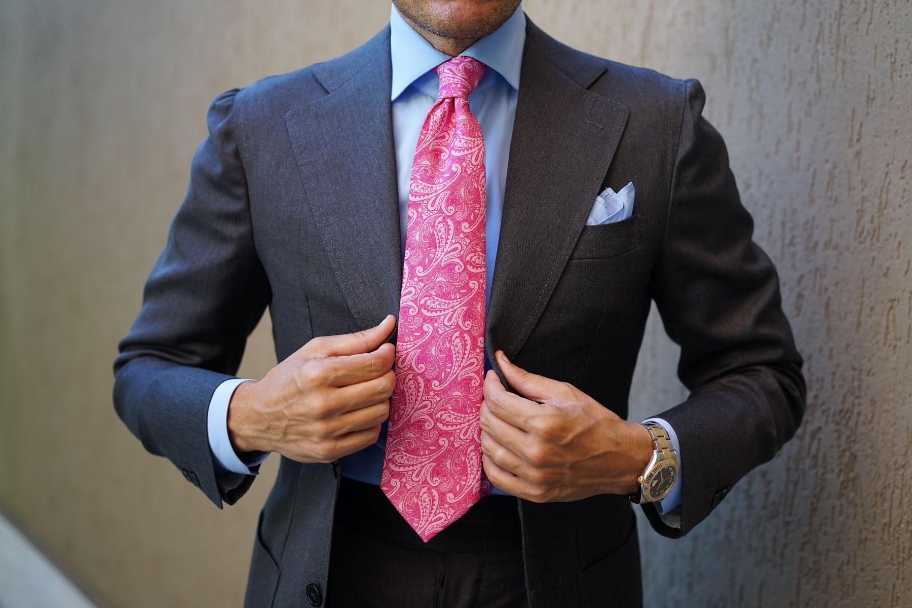 Paisley Pink Tie