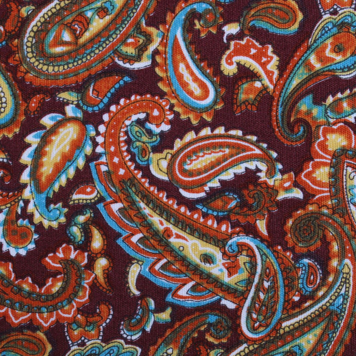 Baku Paisley Orange Skinny Tie