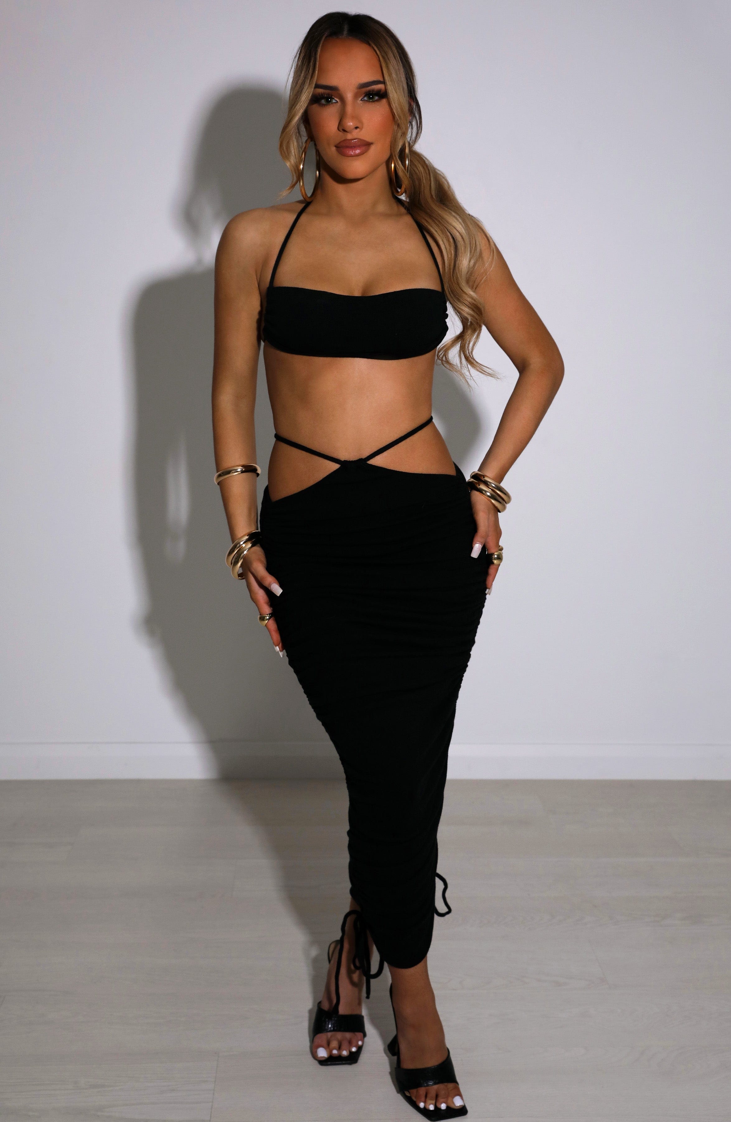 Valencia Maxi Skirt - Black