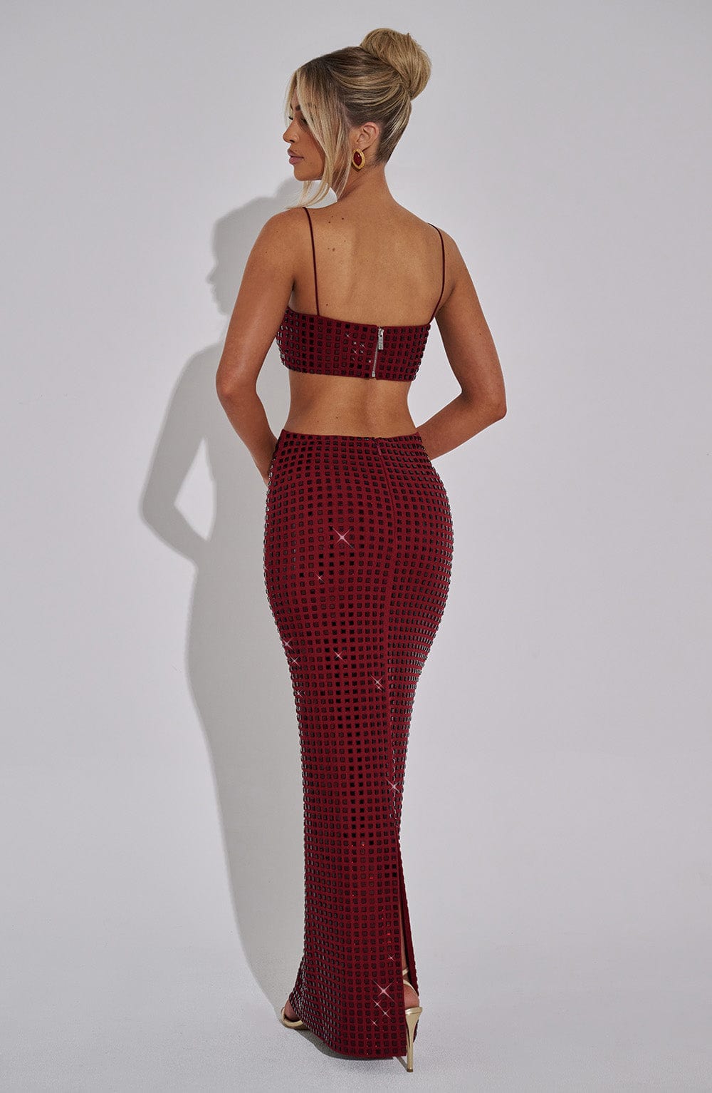 Dimity Maxi Skirt - Wine