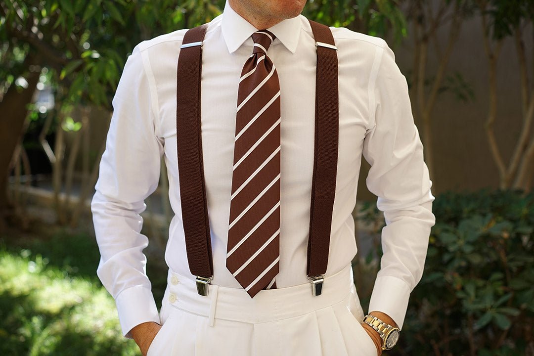 Brown Suspender Braces