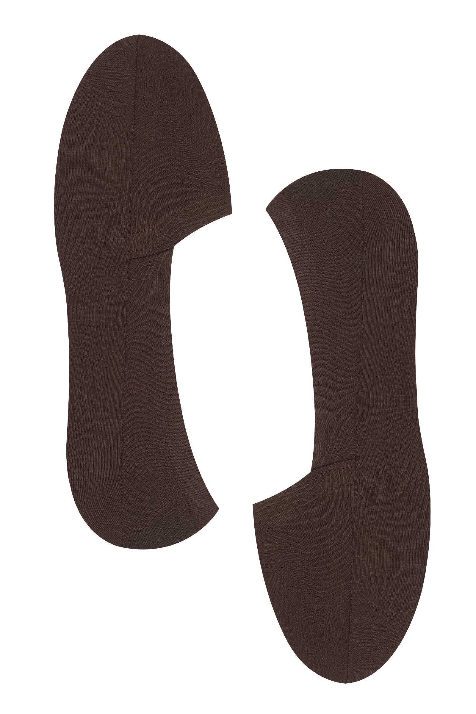 Brown No-Show Socks