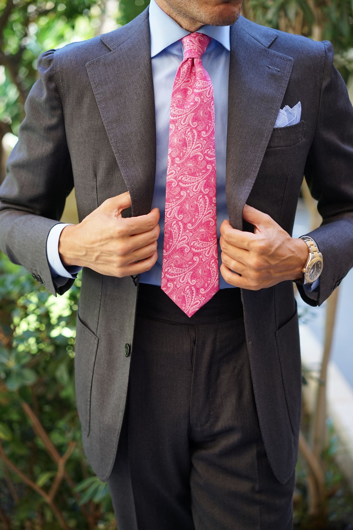 Paisley Pink Tie