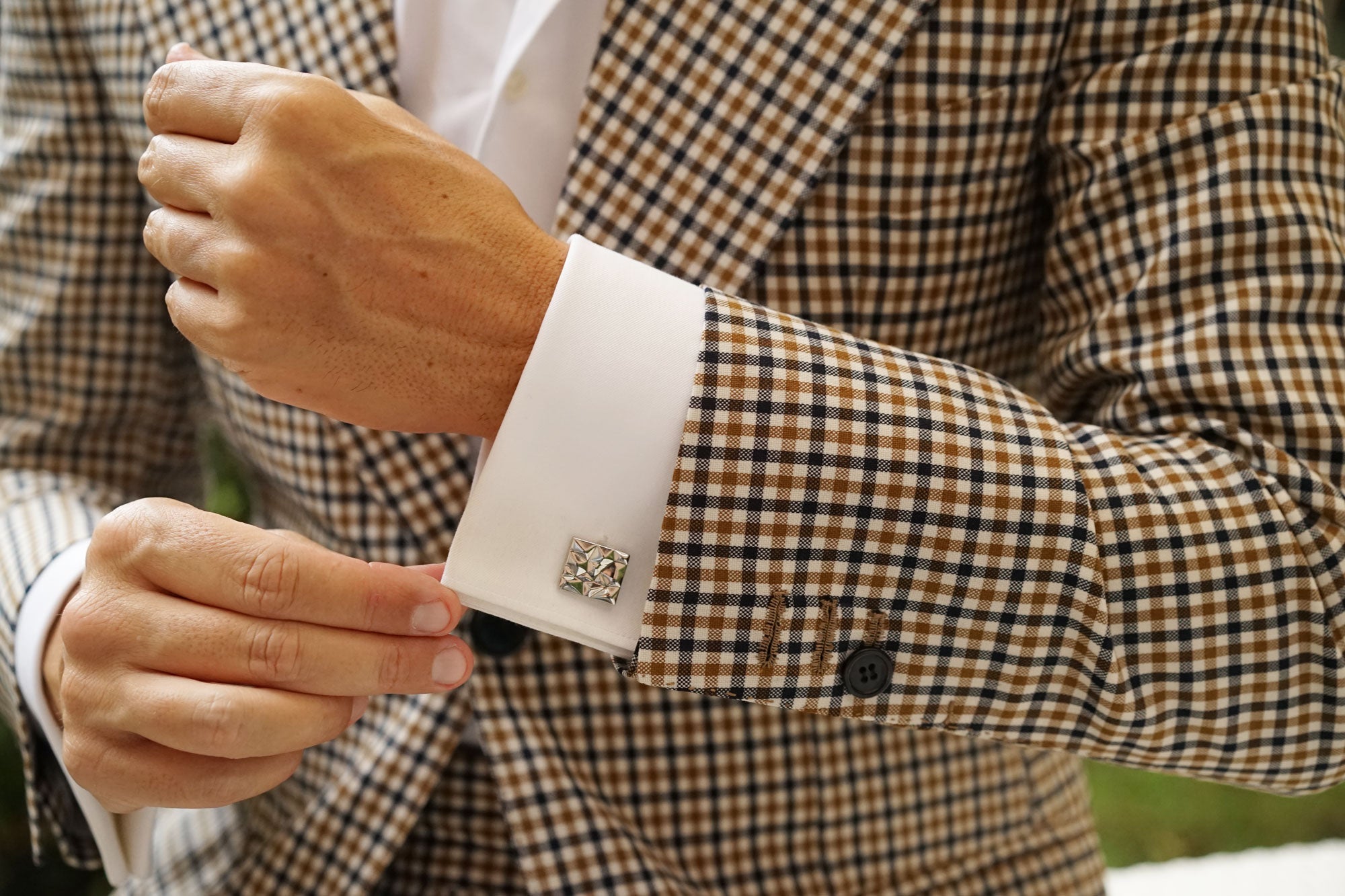 Archer Silver Cufflinks