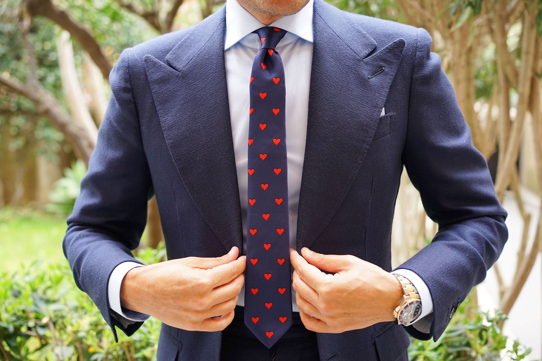 Pixel Love Heart Skinny Tie