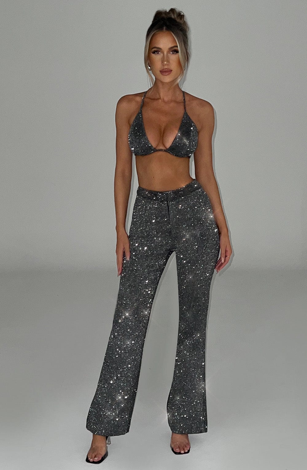 Glacia Bralette - Grey Sparkle