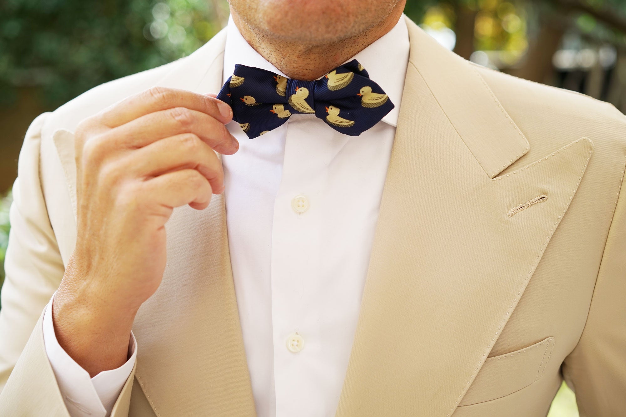 Yellow Duck Diamond Bow Tie