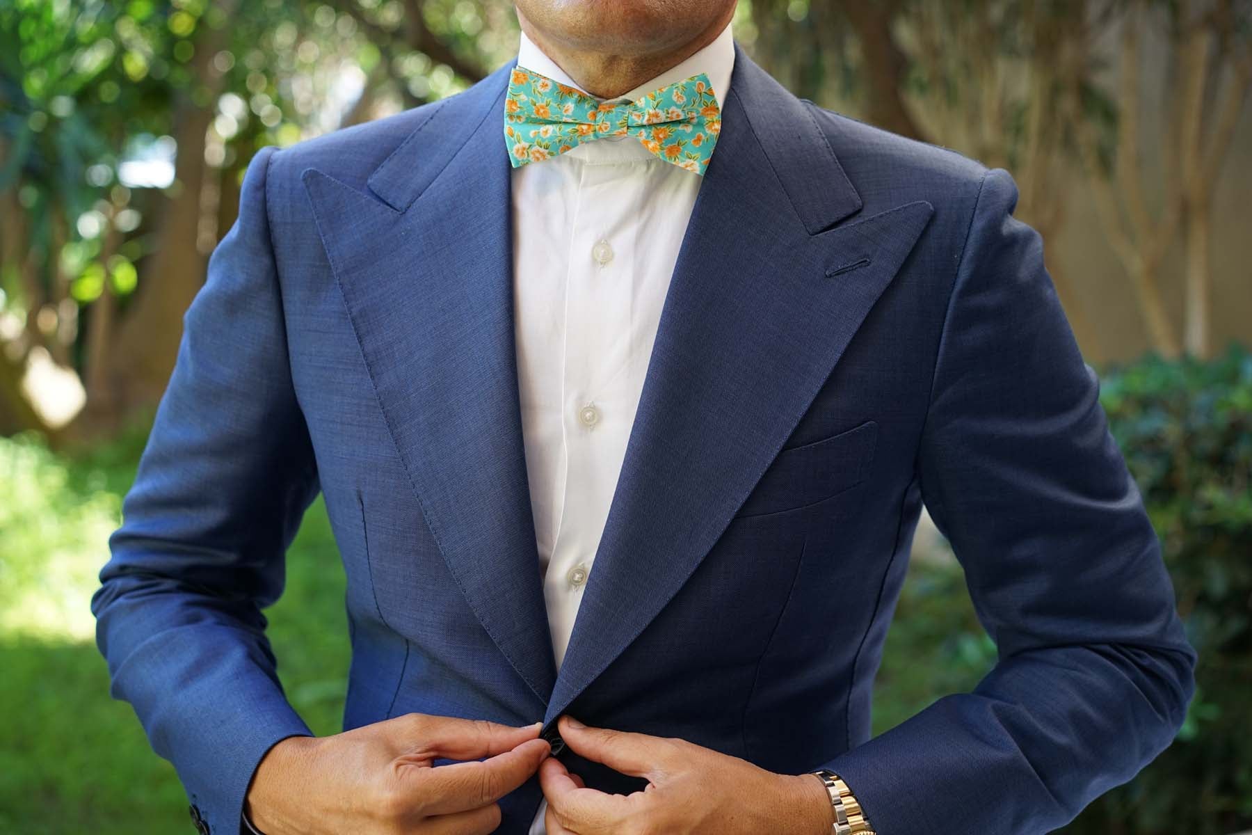 Monaco Floral Bow Tie