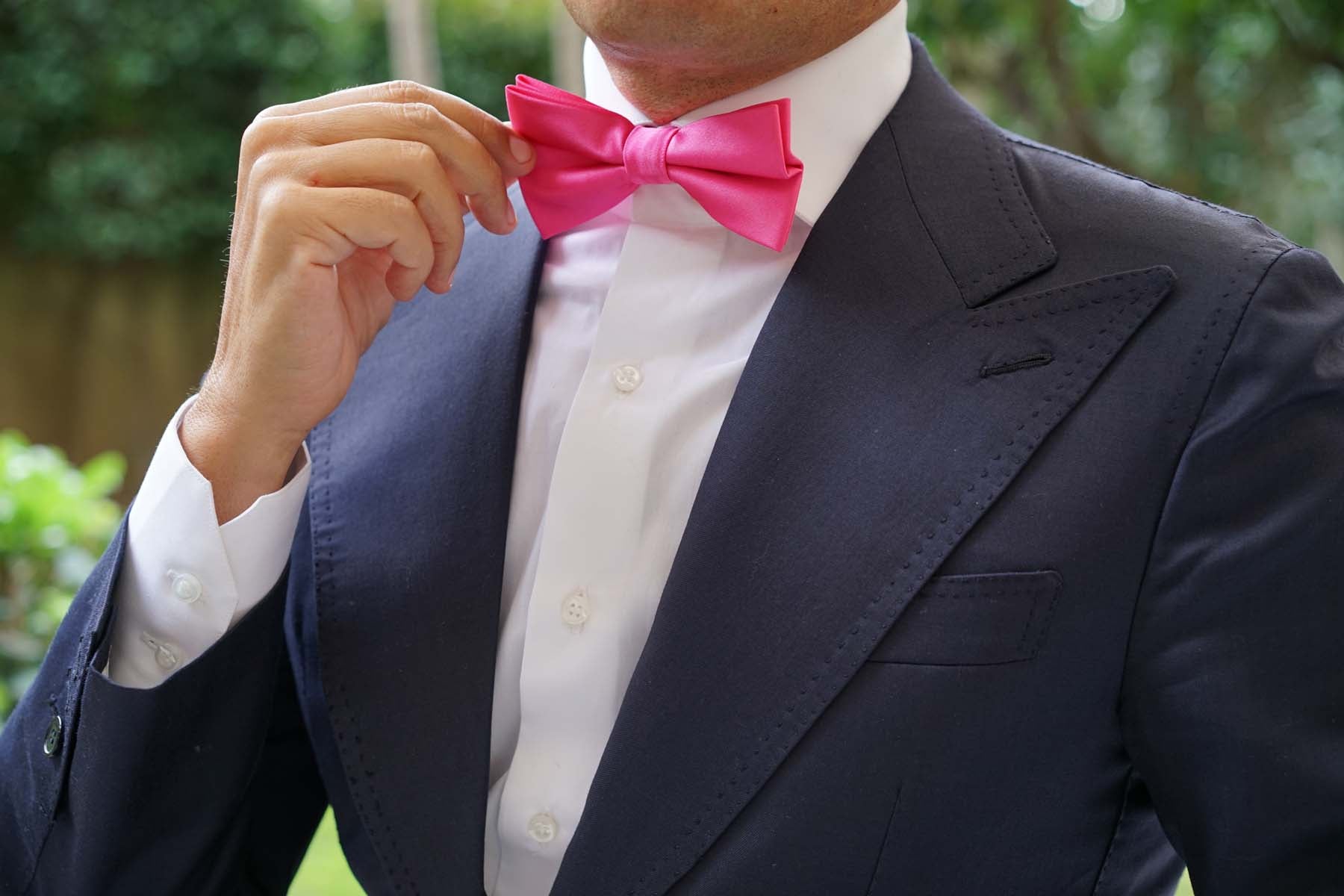 Hot Pink Bow Tie