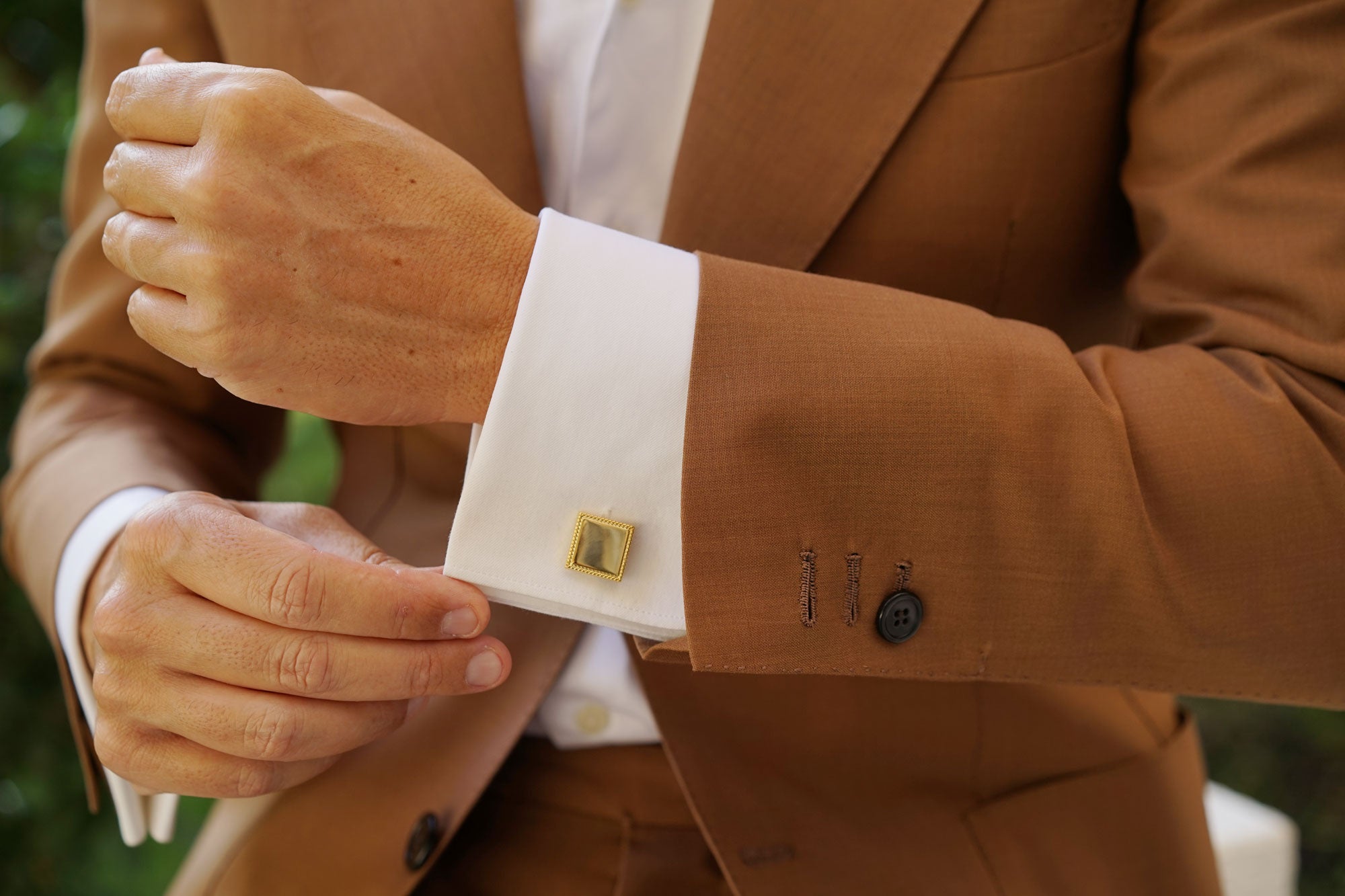 Michelangelo Gold Cufflinks