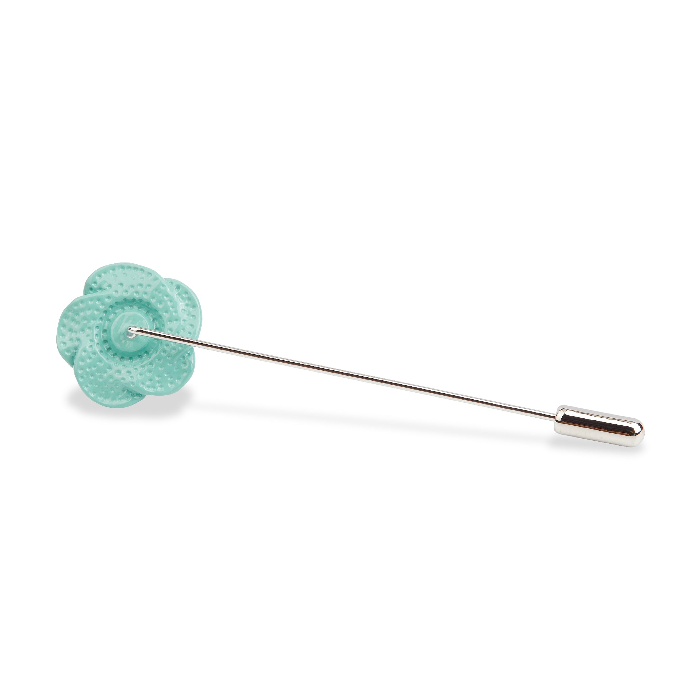 Light Sea Green Rose Metal Lapel Pin