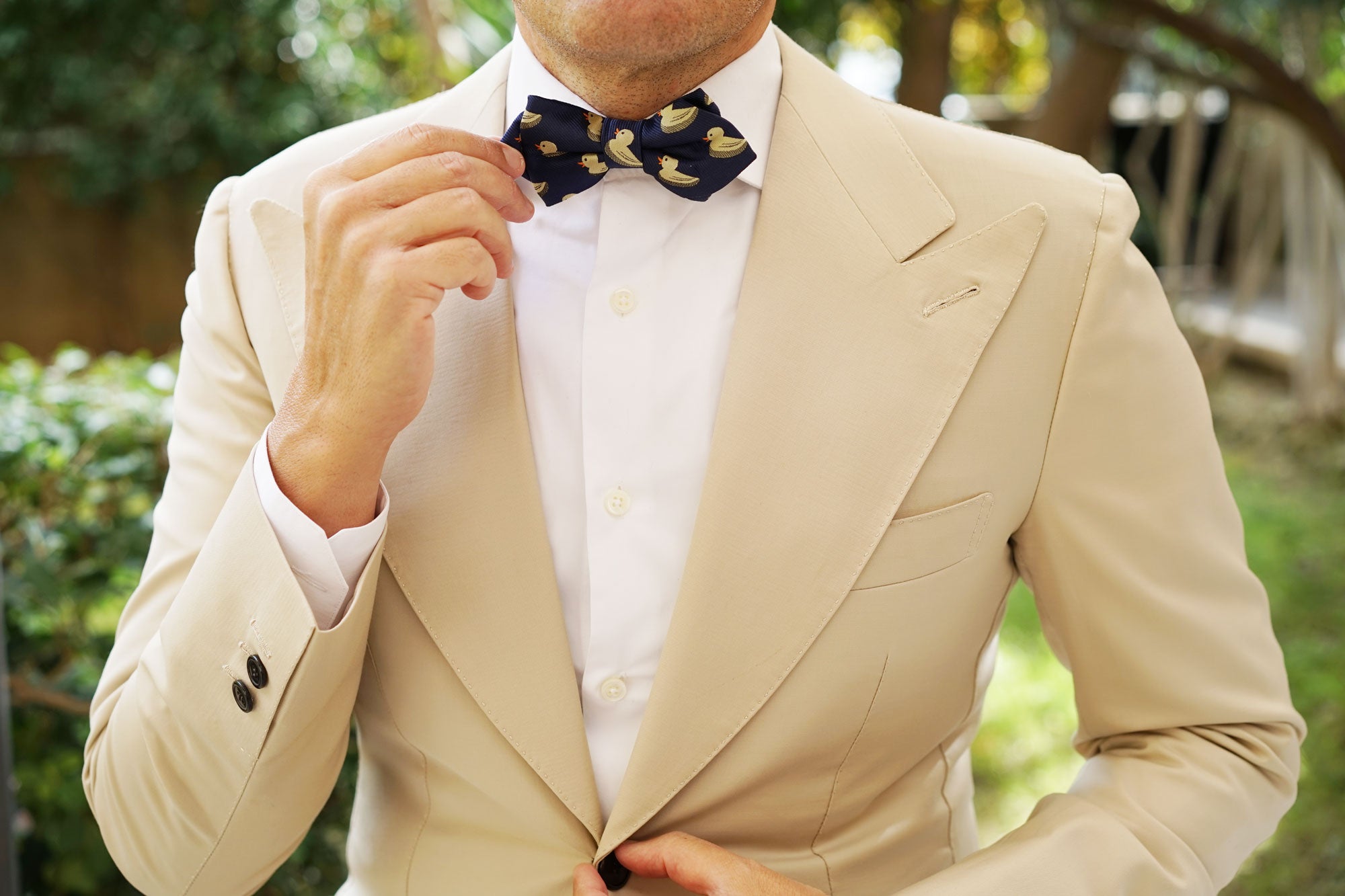 Yellow Duck Diamond Bow Tie