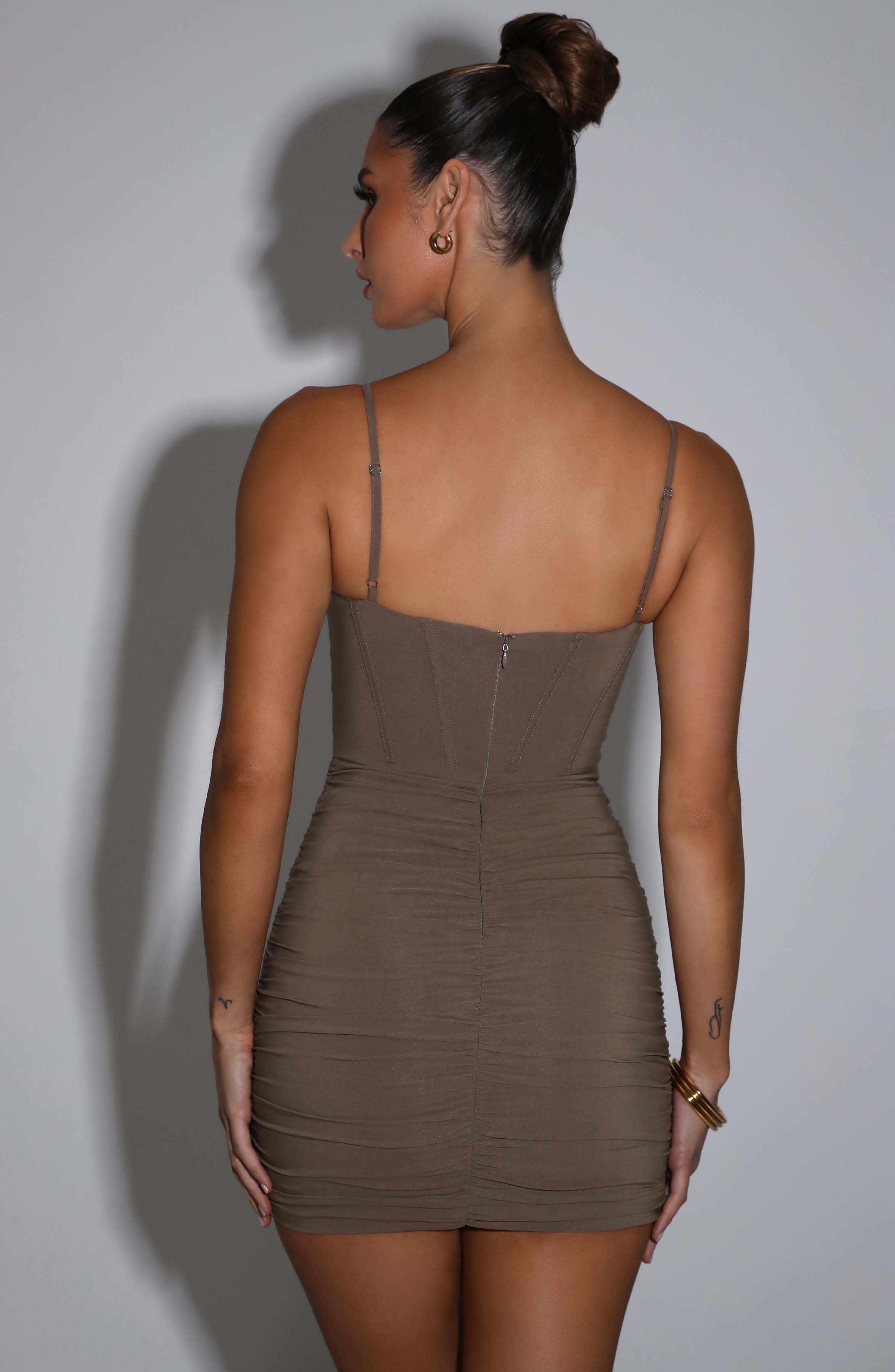 Nyla Mini Dress - Mocha