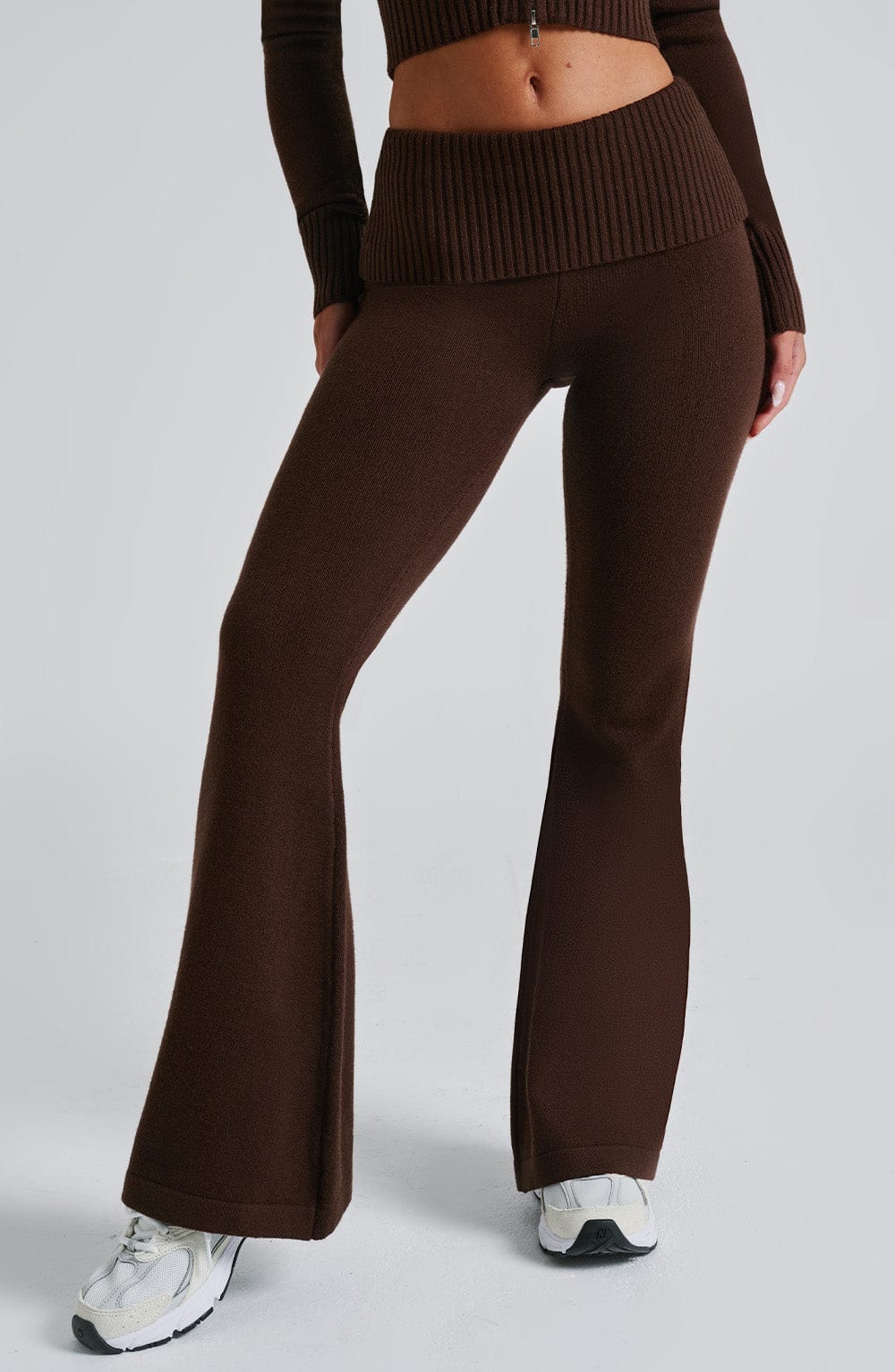 Portia Knit Pants - Chocolate