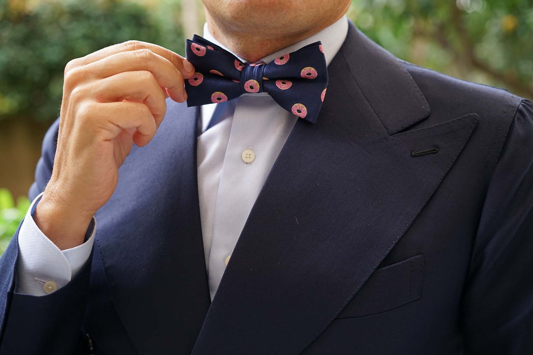 Pink Donuts Bow Tie