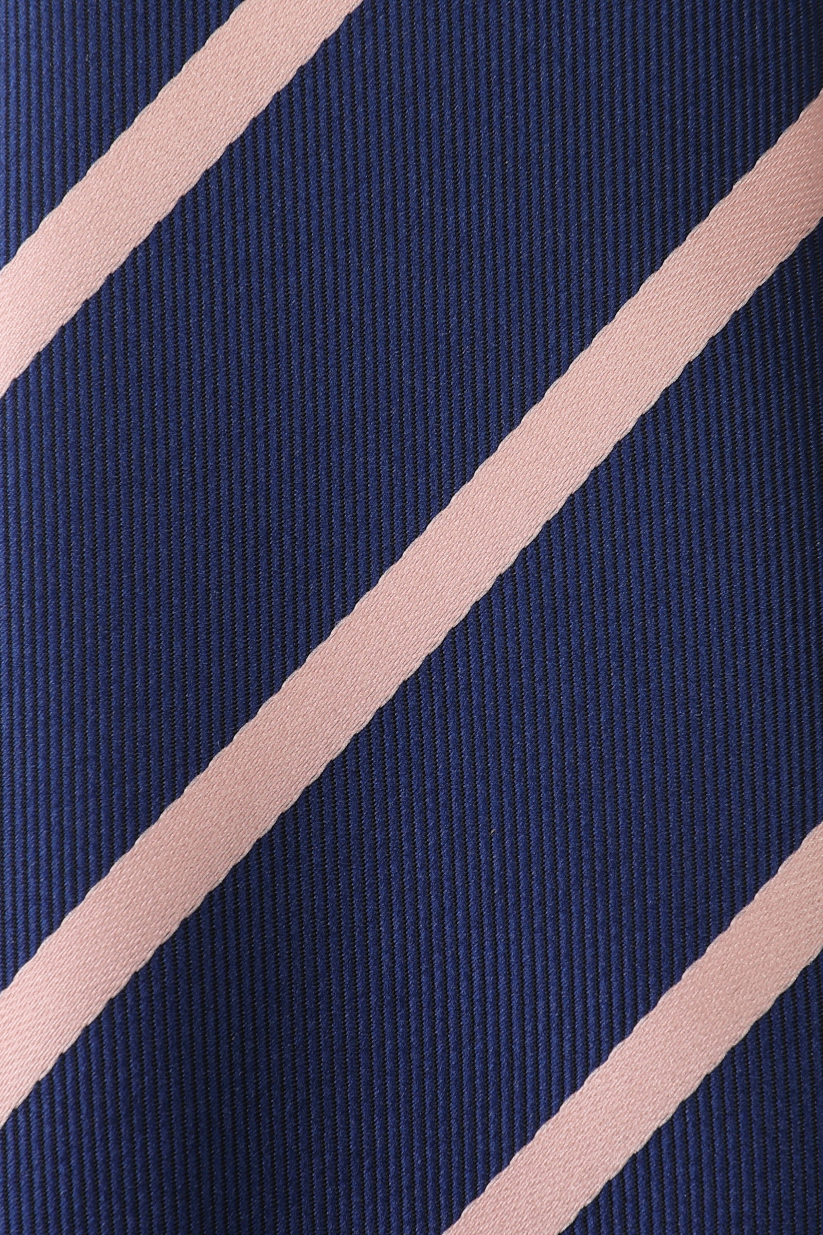 Navy Blue With Peach Stripes Kids Necktie