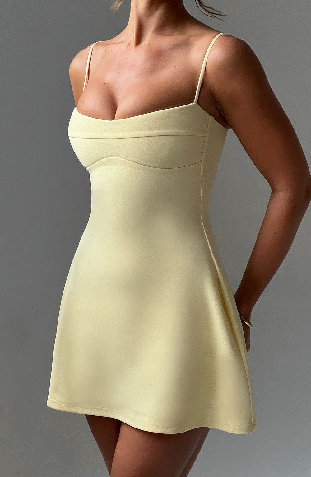 Dakota Mini Dress - Lemon