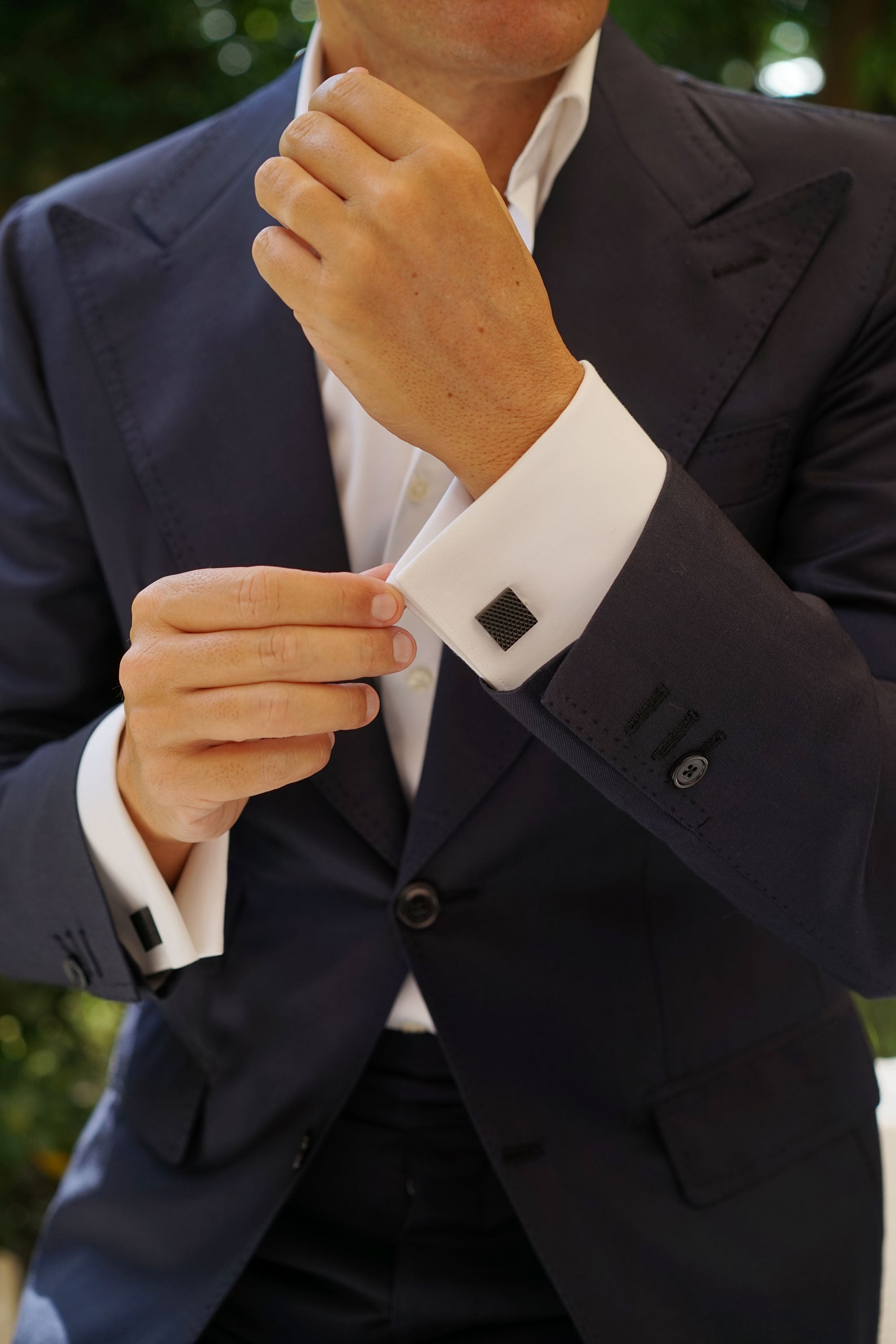 Black Square Cufflinks