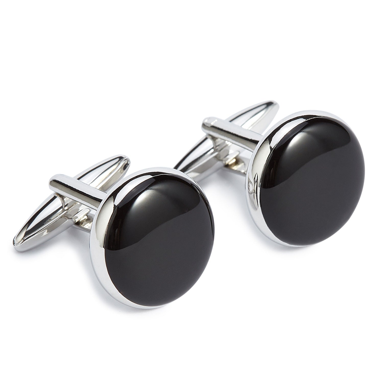 The Black Pearl Silver Cufflinks