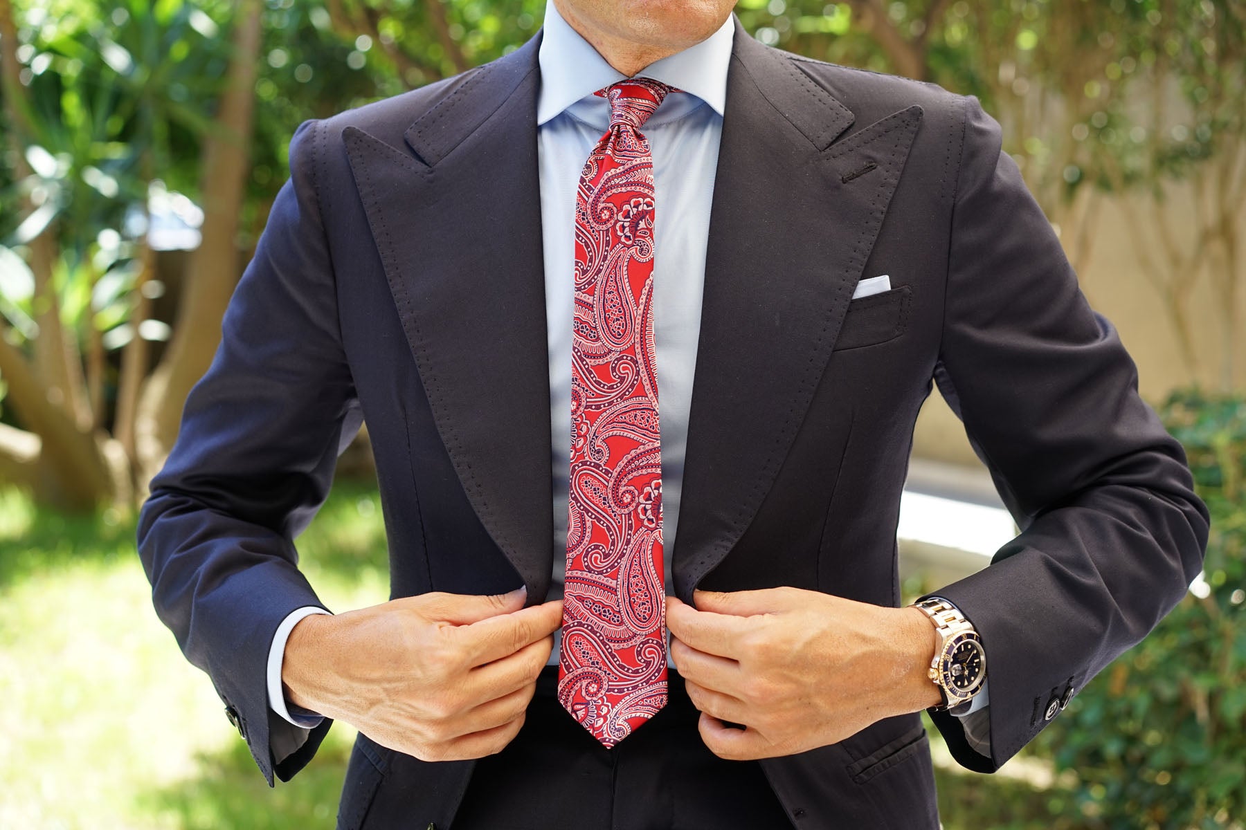 Paisley Red Tie