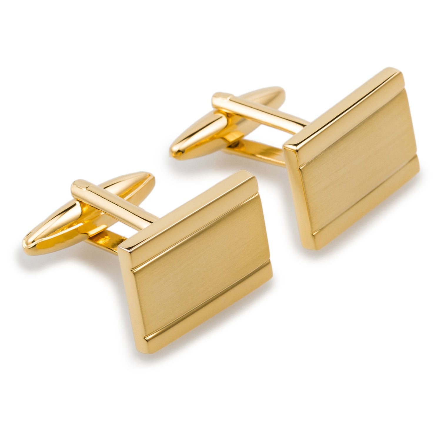 Selassie Gold Rectangle Cufflinks