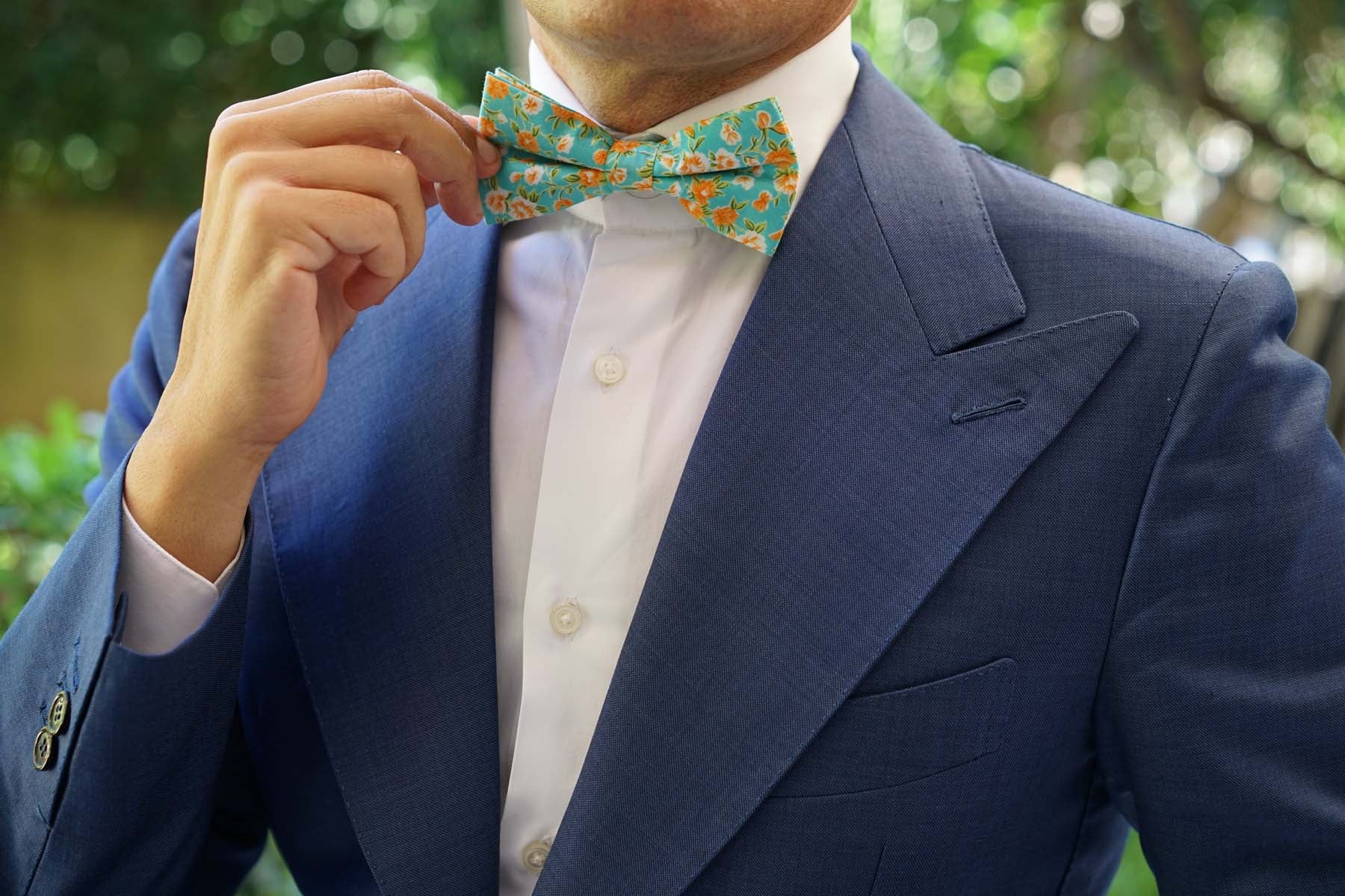 Monaco Floral Bow Tie