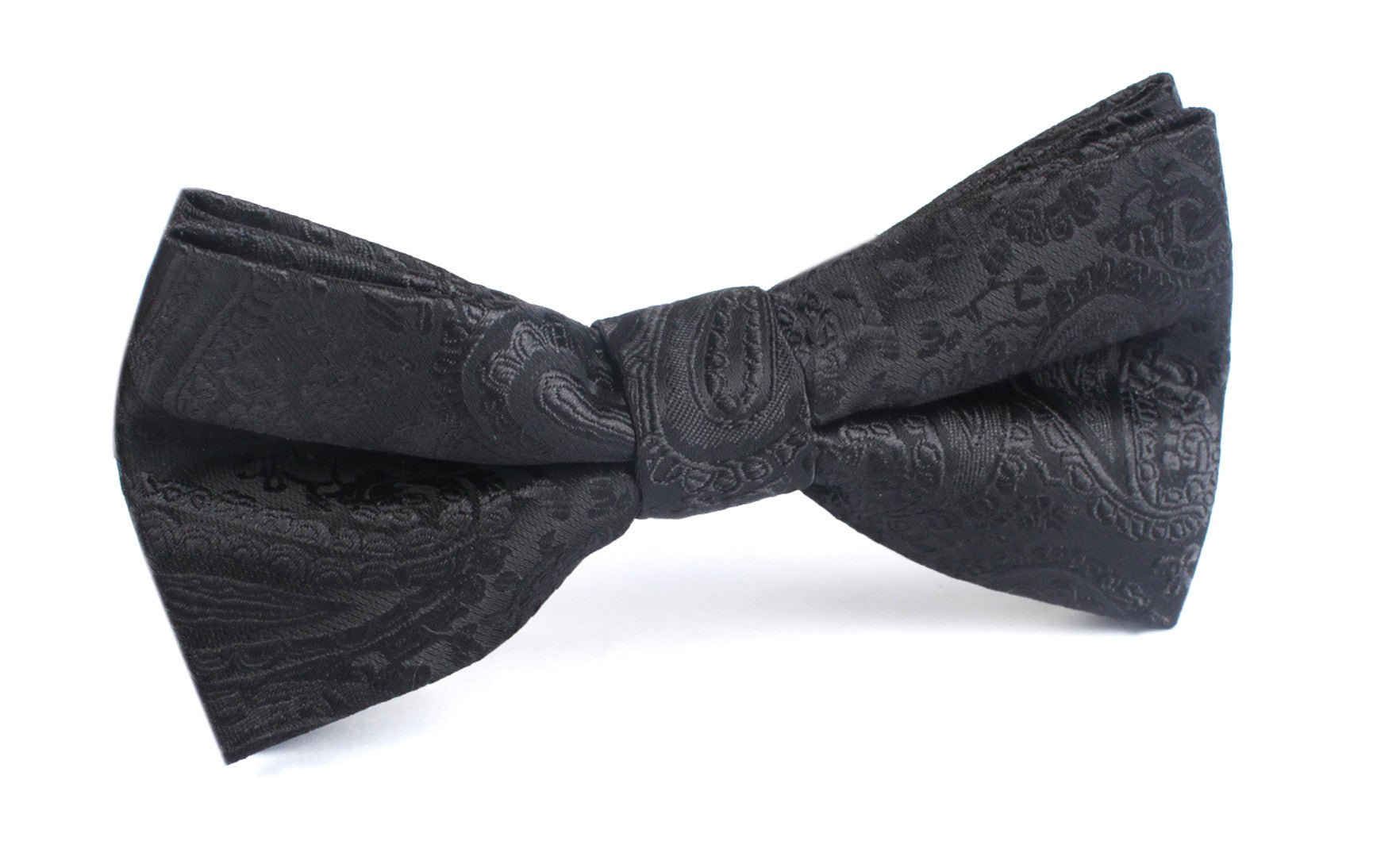 Paisley Midnight Black Bow Tie