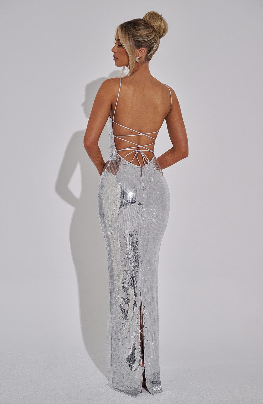 Atari Maxi Dress - Silver