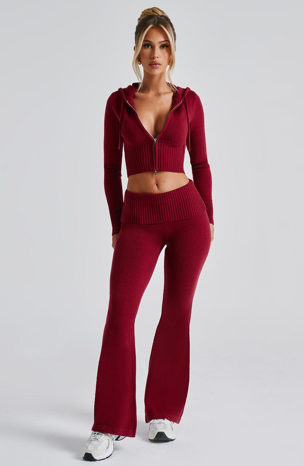 Portia Knit Pants - Red