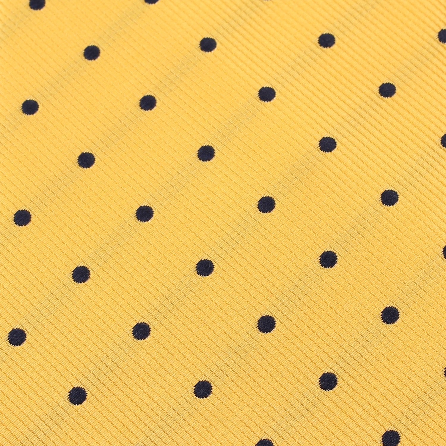 Yellow Tie with Polka Dots