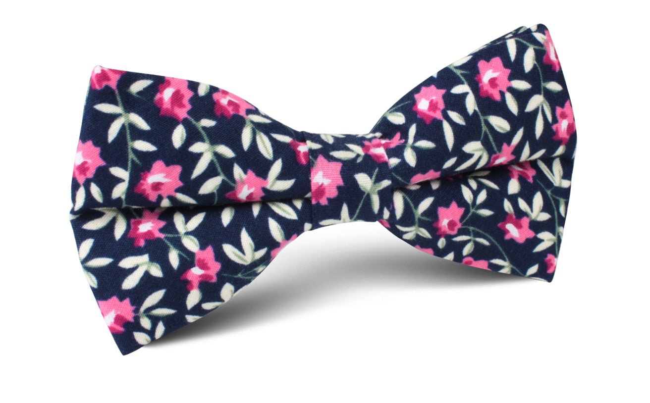 Fijian Floral Bow Tie