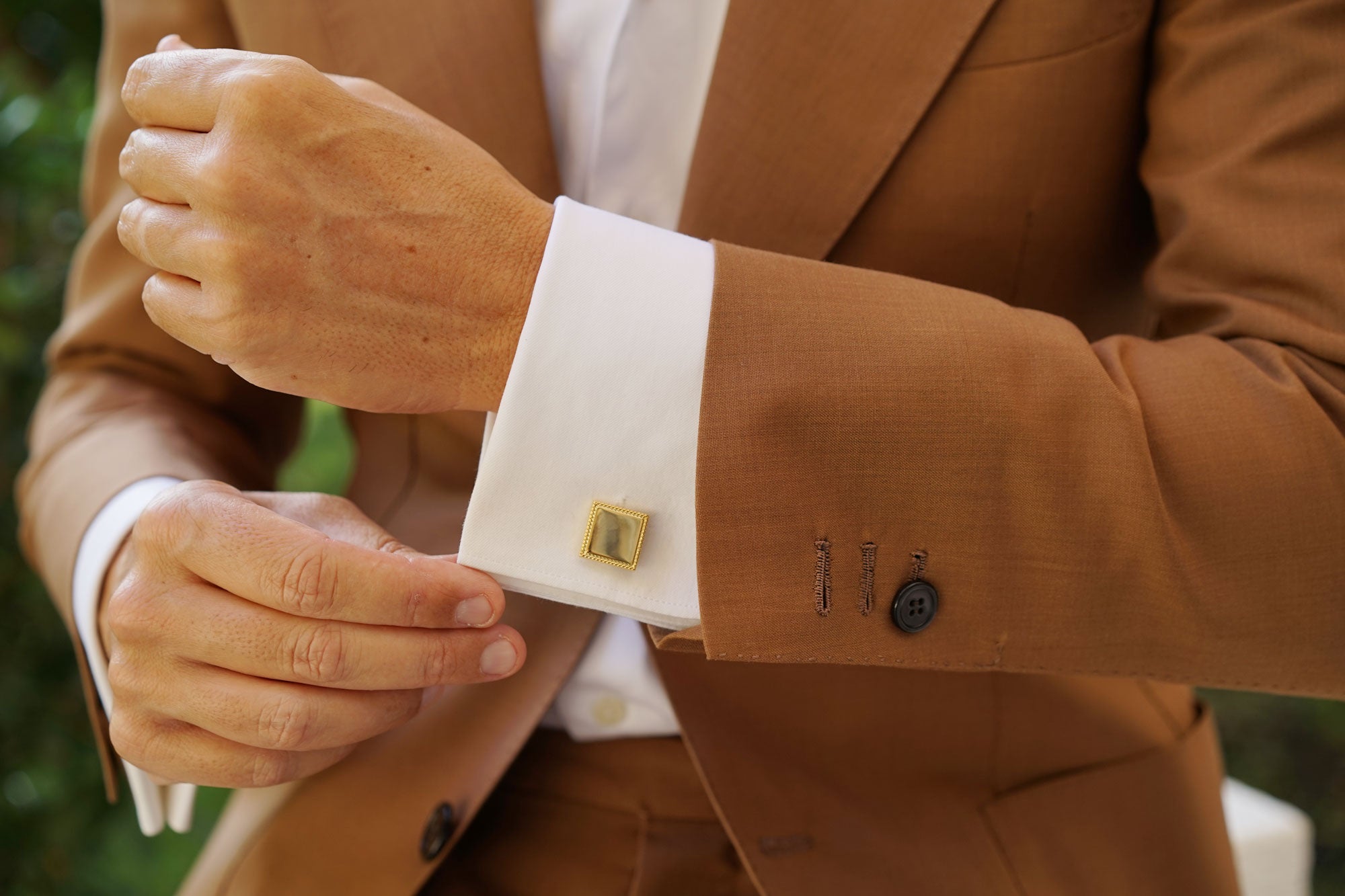 Michelangelo Gold Cufflinks