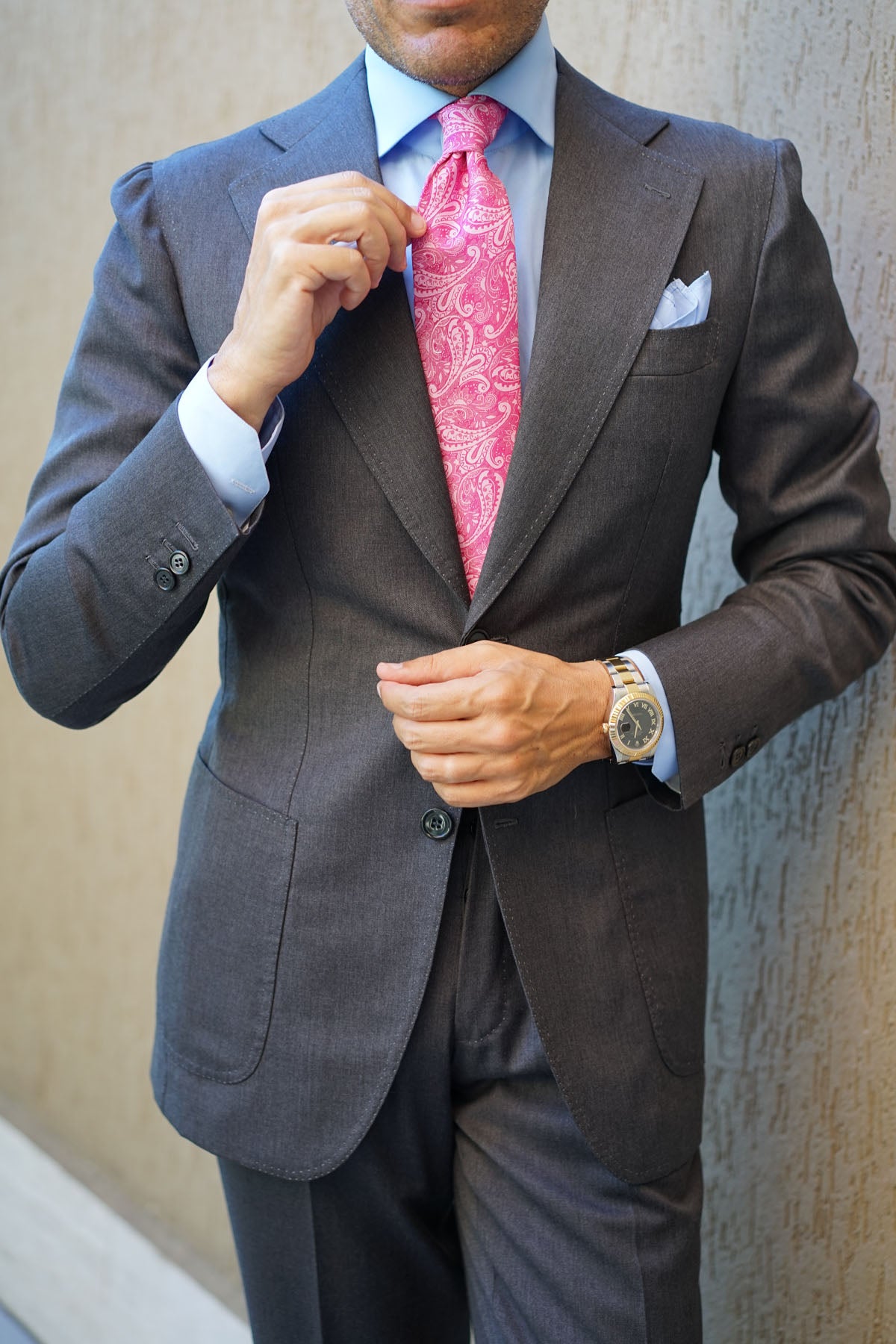 Paisley Pink Tie