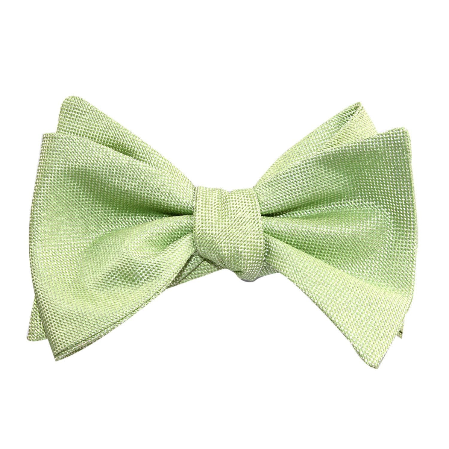 Light Mint Pistachio Green Self Tie Bow Tie