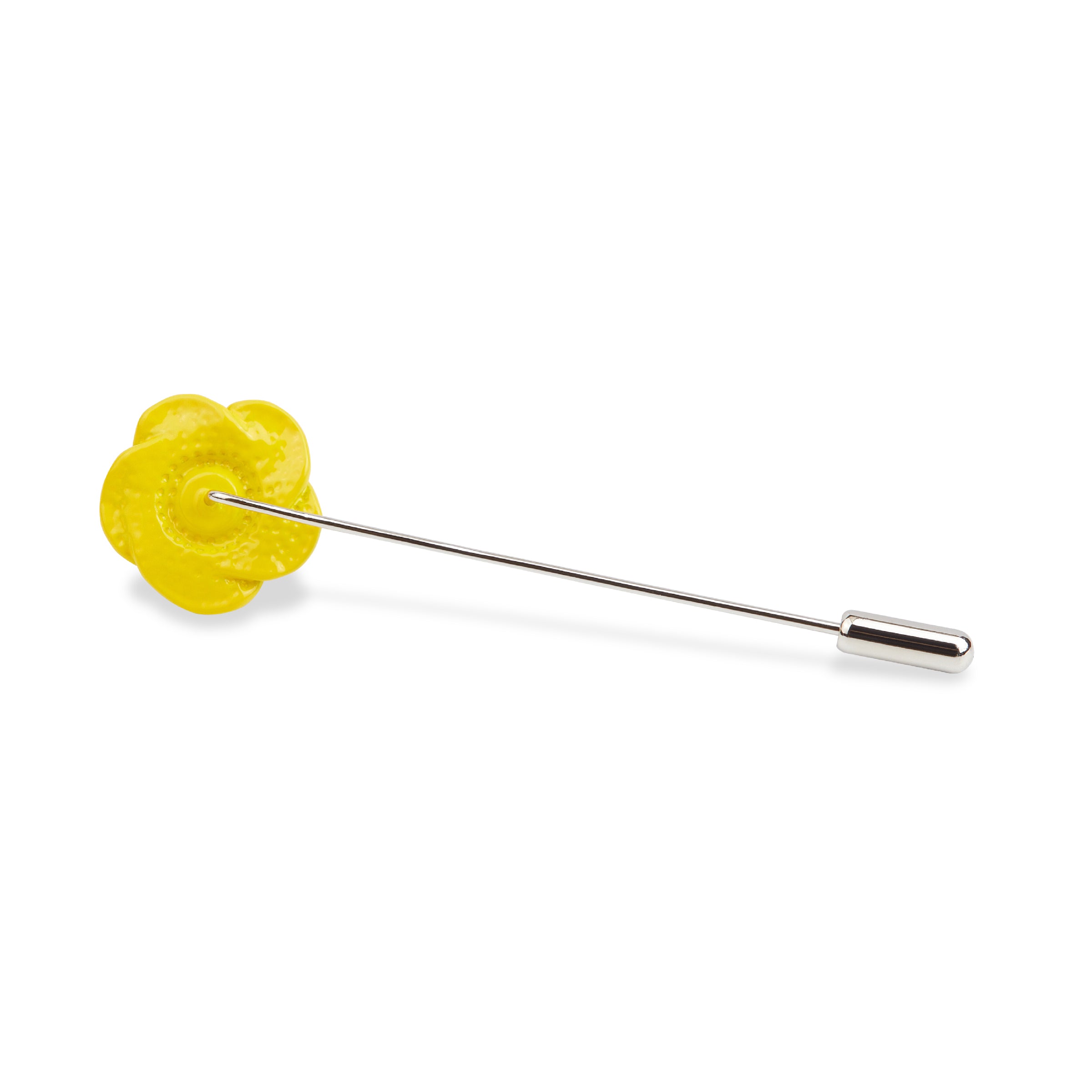 Yellow Rose Metal Lapel Pin