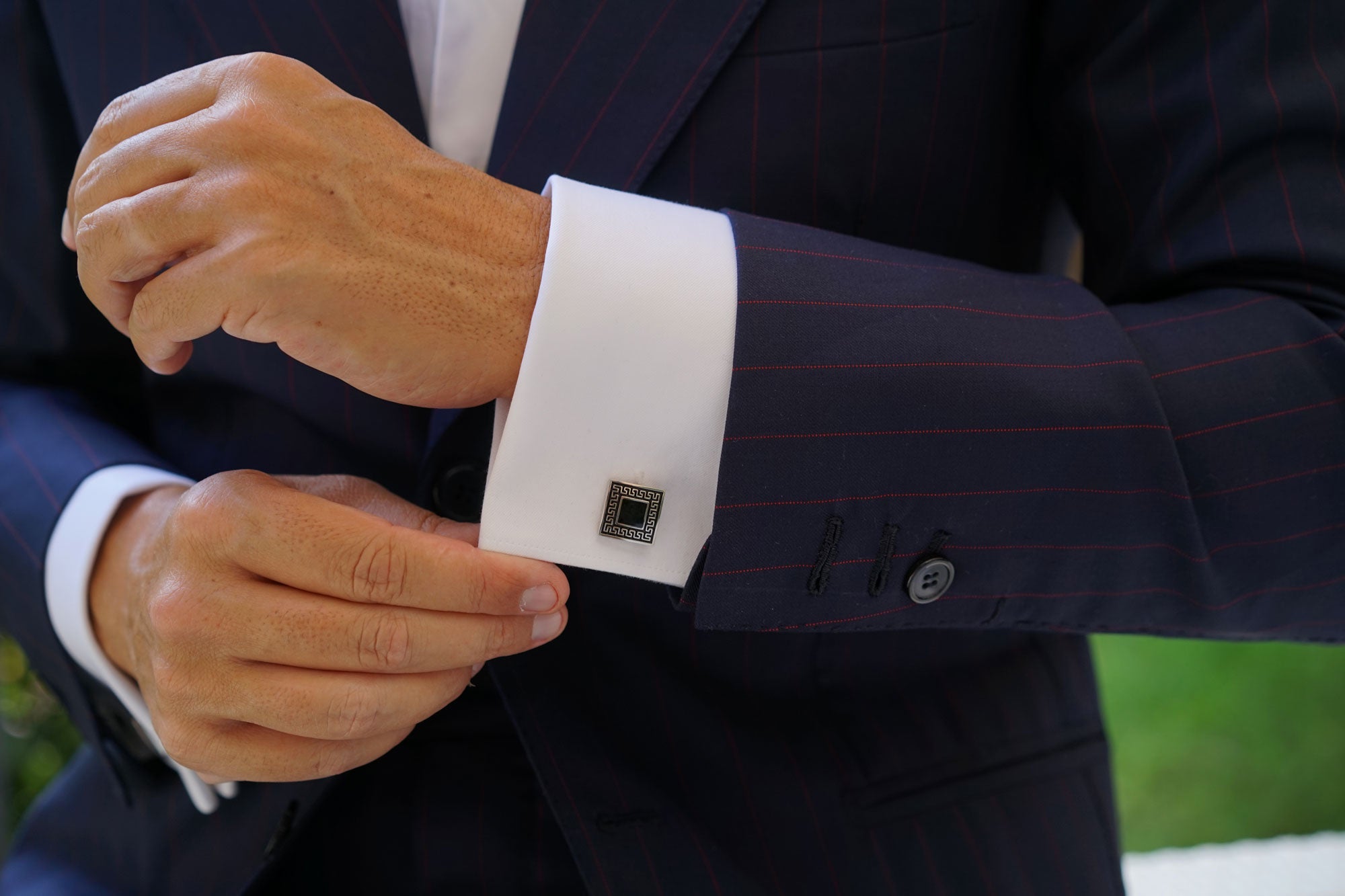 Black Maze Cufflinks