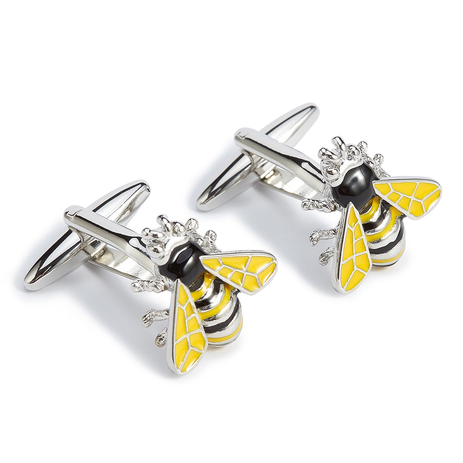 Yellow Bumble Bee Cufflinks