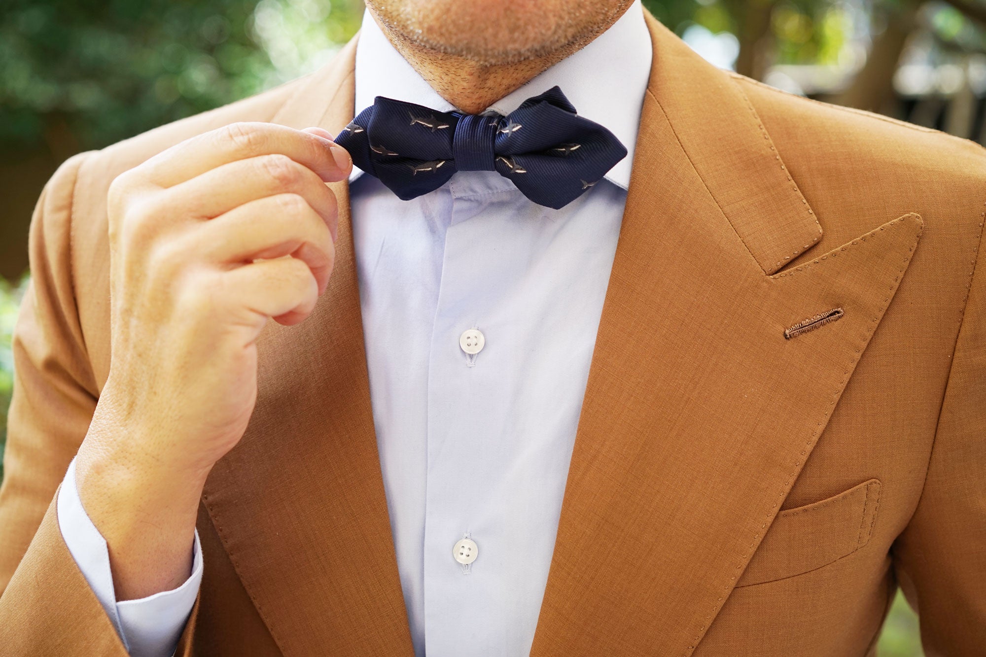 Shark Diamond Bow Tie