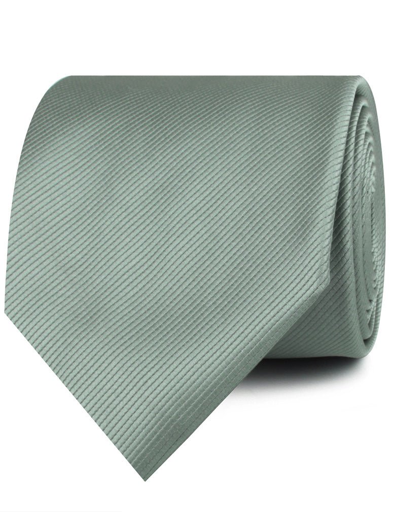 Silver Sage Twill Necktie