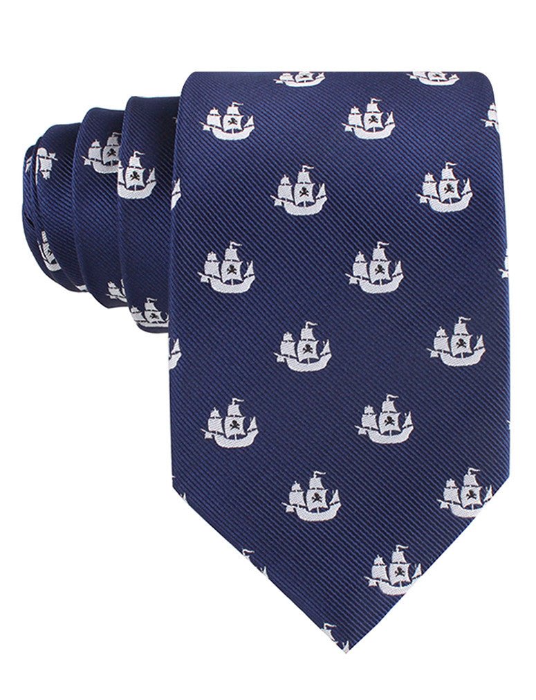 Nautical Pirate Ship Tie