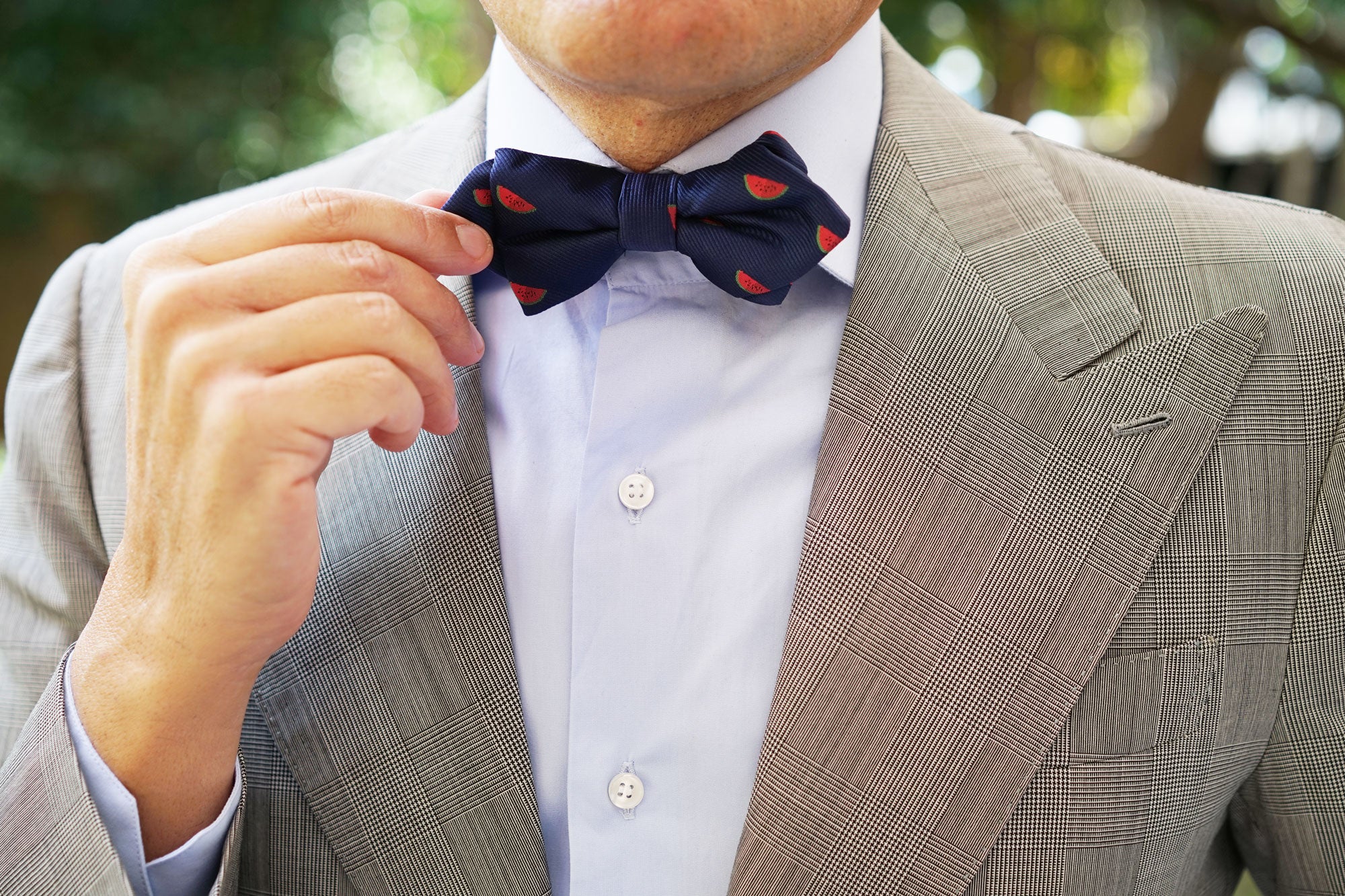 Watermelon Diamond Bow Tie