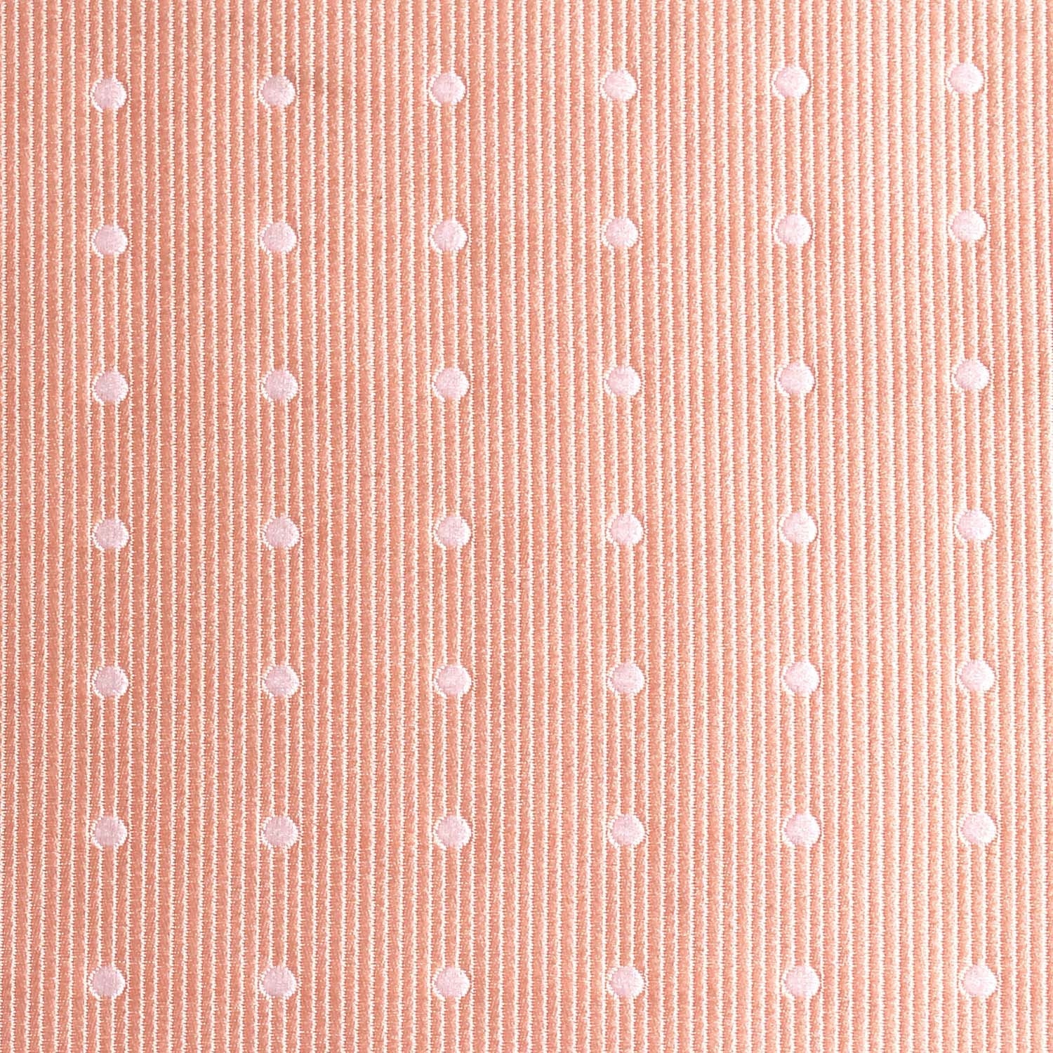 Peach with White Polka Dots Diamond Bow Tie