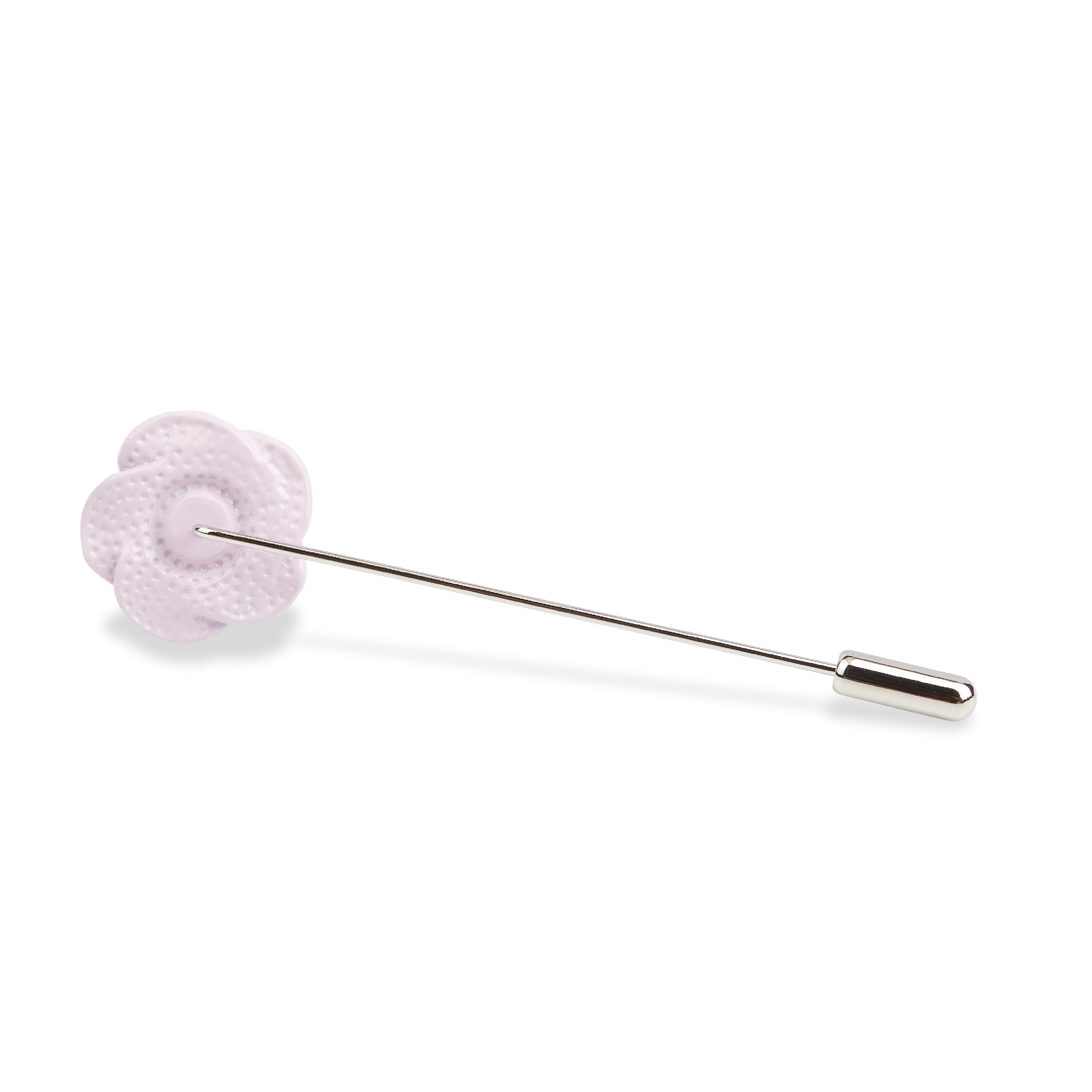 Lilac Purple Rose Metal Lapel Pin